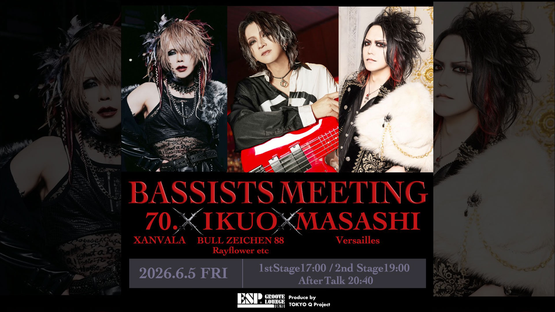 BASSISTS MEETING（IKUO×MASASHI×70.）